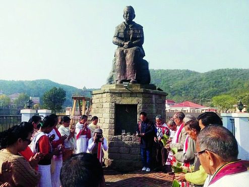 Rani Gaidinliu's statue in Nagaland 