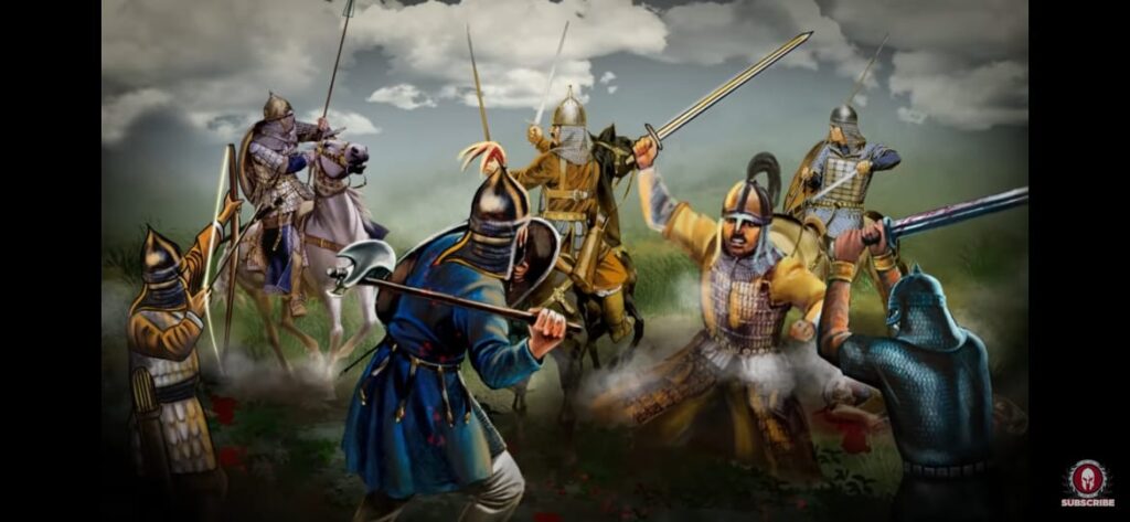 Anoraja Chauhan's Rajput army vs Ghaznavid invaders 