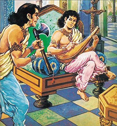 Artistic image of Samudragupta